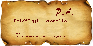 Polányi Antonella névjegykártya